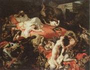 Eugene Delacroix the death of sardanapalus USA oil painting artist
